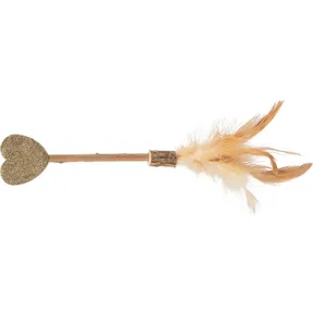Lollipop SERCE z Matatabi i piórkami, 23 cm